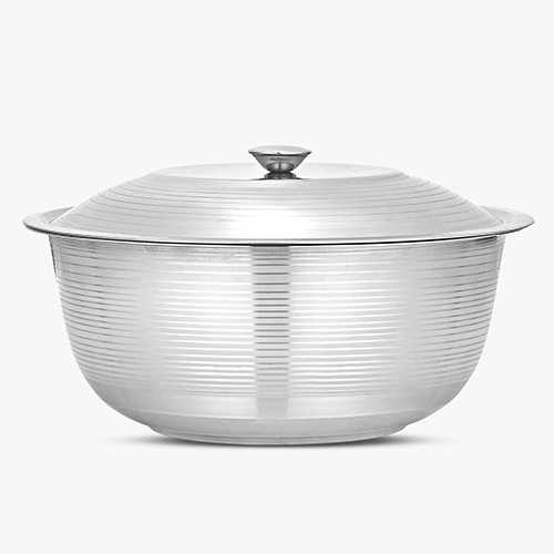 New Jonny Stainless Steel S.S APPLE BOWL WITH COVER