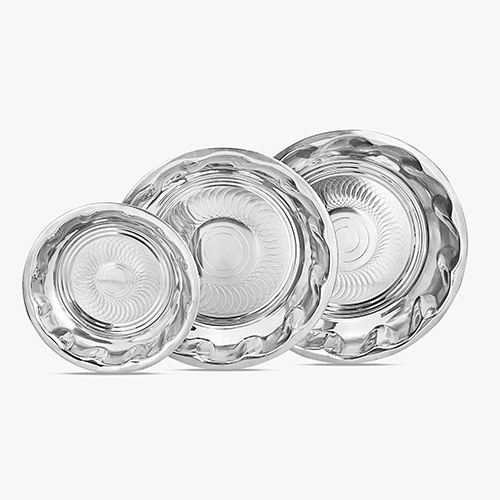 New Jonny Stainless Steel S.S RICE PLATE (WEDDING PARAT)